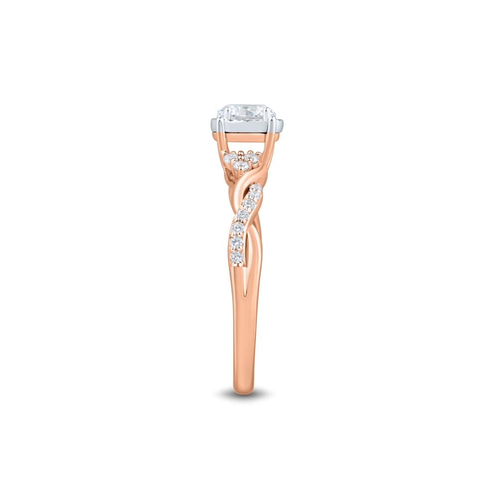 Lab Grown Diamond Promise Ring in 10K Rose Gold (1/2 ct. tw.) – Image 3 of 3