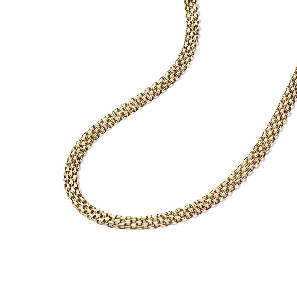 Bismark Chain Necklace in 14K Yellow Gold, 15&rdquo; – Image 4 of 5