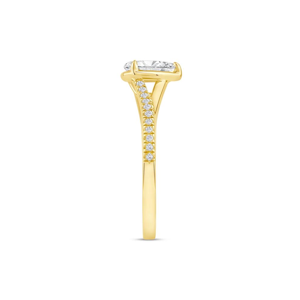 Pear-Shaped Diamond Engagement Ring in 14K Yellow Gold (5/8 ct. tw.) – Image 3 of 4