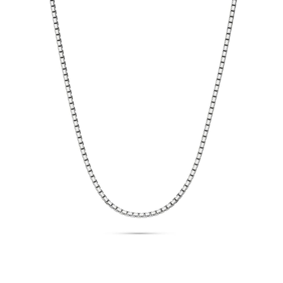8-Sided Box Chain in Sterling Silver, 22" – Image 1 of 5