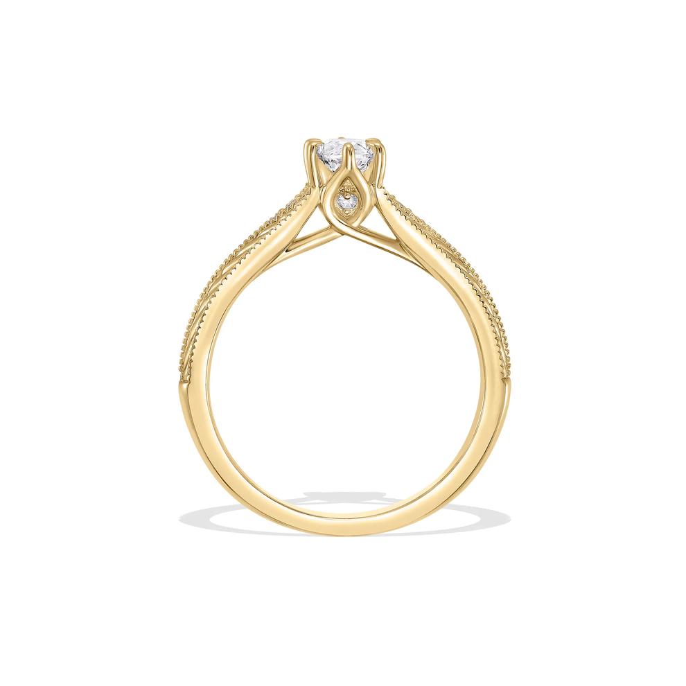 Diamond Marquise Center Engagement Ring in 14K Yellow Gold (3/4 ct. tw.) – Image 2 of 4