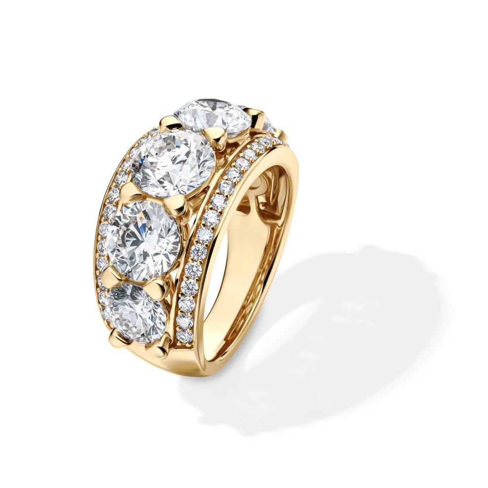 Lab Grown Diamond Multi-Row Anniversary Band in 14K Yellow Gold (6 ct. tw.) – Image 4 of 4