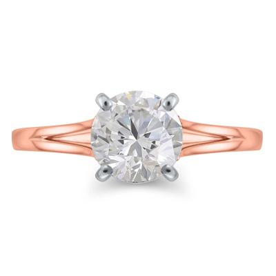 Split-Shank Semi-Mount Engagement Ring in 14K Gold (Setting Only)