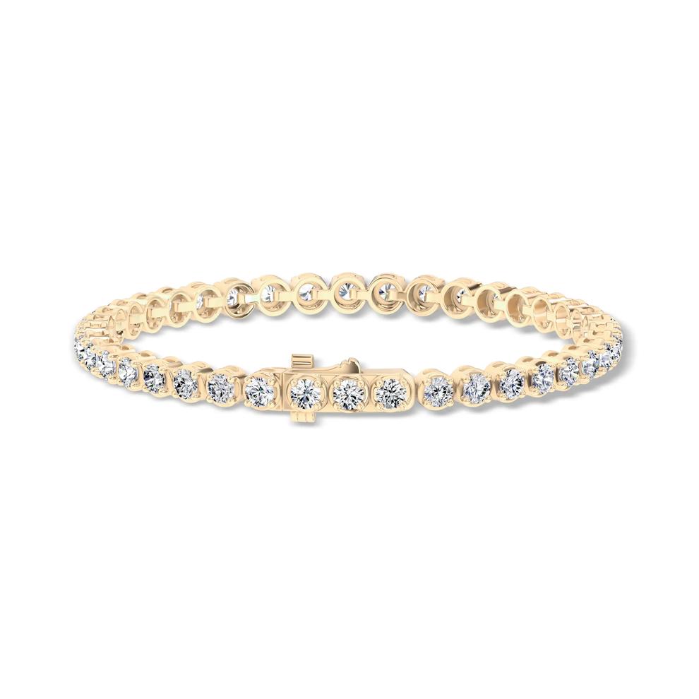 Diamond Tennis Bracelet in 10K Yellow Gold, 7" (7 ct. tw.) – Image 2 of 2