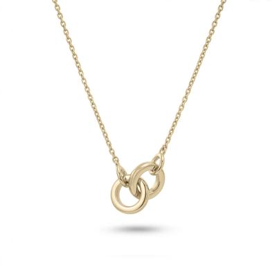 Linked Circle Necklace in Vermeil