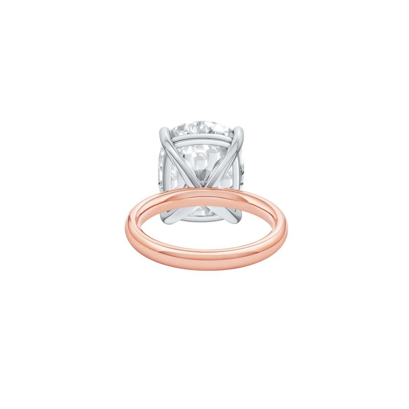 Lab Grown Diamond Elongated Cushion-Cut Engagement Ring in 14K Rose and White Gold &#40;9 ct. tw.&#41; – Image 4 of 4