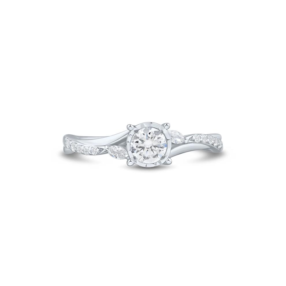 Lab Grown Diamond Promise Ring in 10K White Gold (1/2 ct. tw.)  – Image 1 of 3