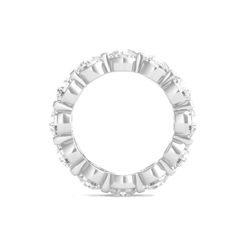 Round Brilliant-Cut Lab Grown Diamond Eternity Band in Platinum &#40;6 ct. tw.&#41; – Image 2 of 3