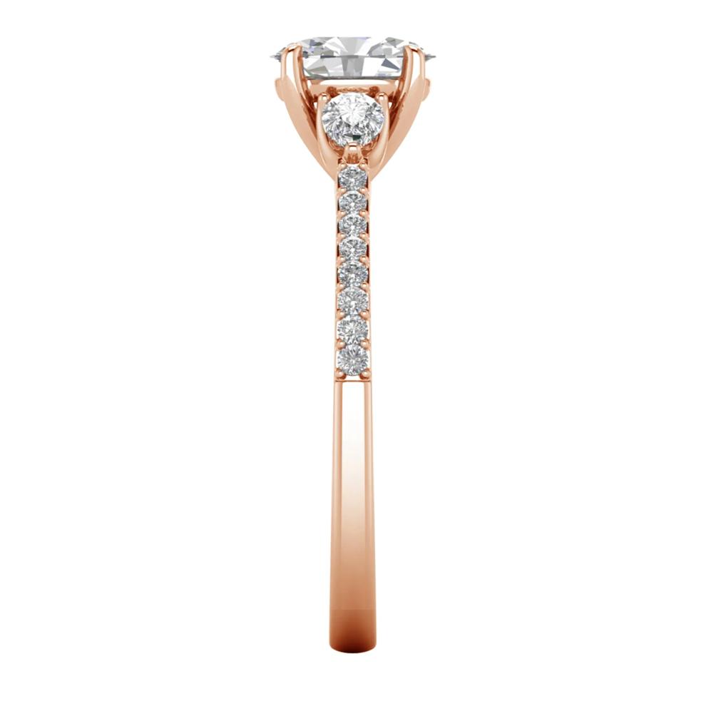 Lab Grown Diamond Three-Stone Engagement Ring in 10K Rose Gold (1 ct. tw.) – Image 3 of 3