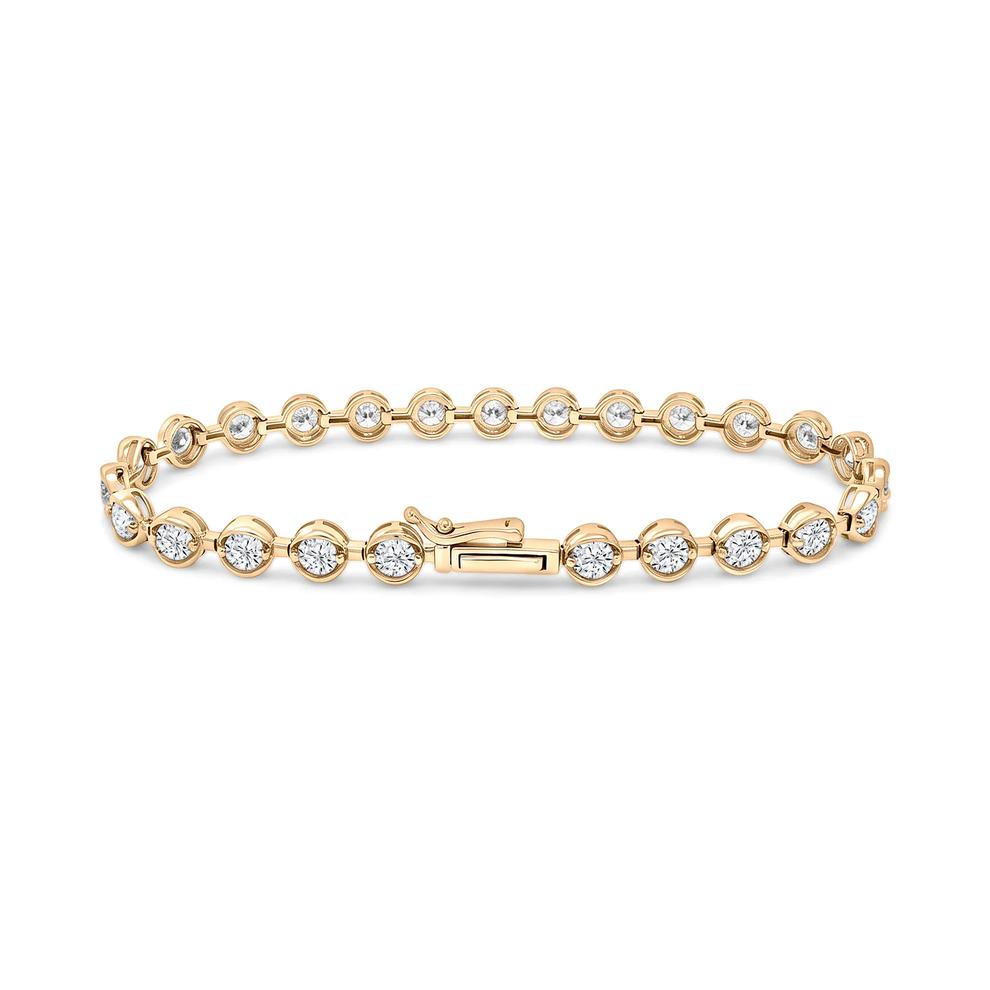 Lab Grown Diamond Line Bracelet in 14K Yellow Gold, 7" (5 ct. tw.) – Image 2 of 2