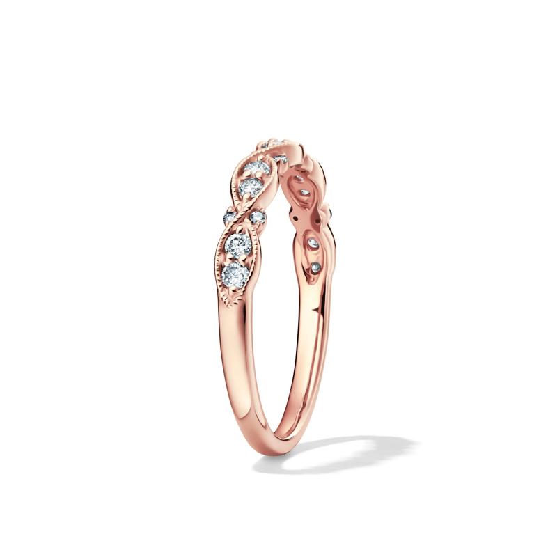1/4 ct. tw. Diamond Band in 10K Rose Gold – Image 3 of 4