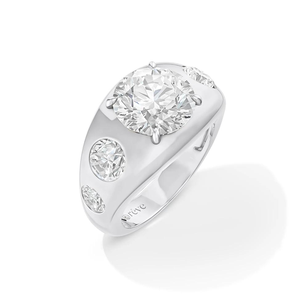 Rory Lab Grown Diamond Engagement Ring in Platinum (4 1/2 ct. tw.) – Image 4 of 4