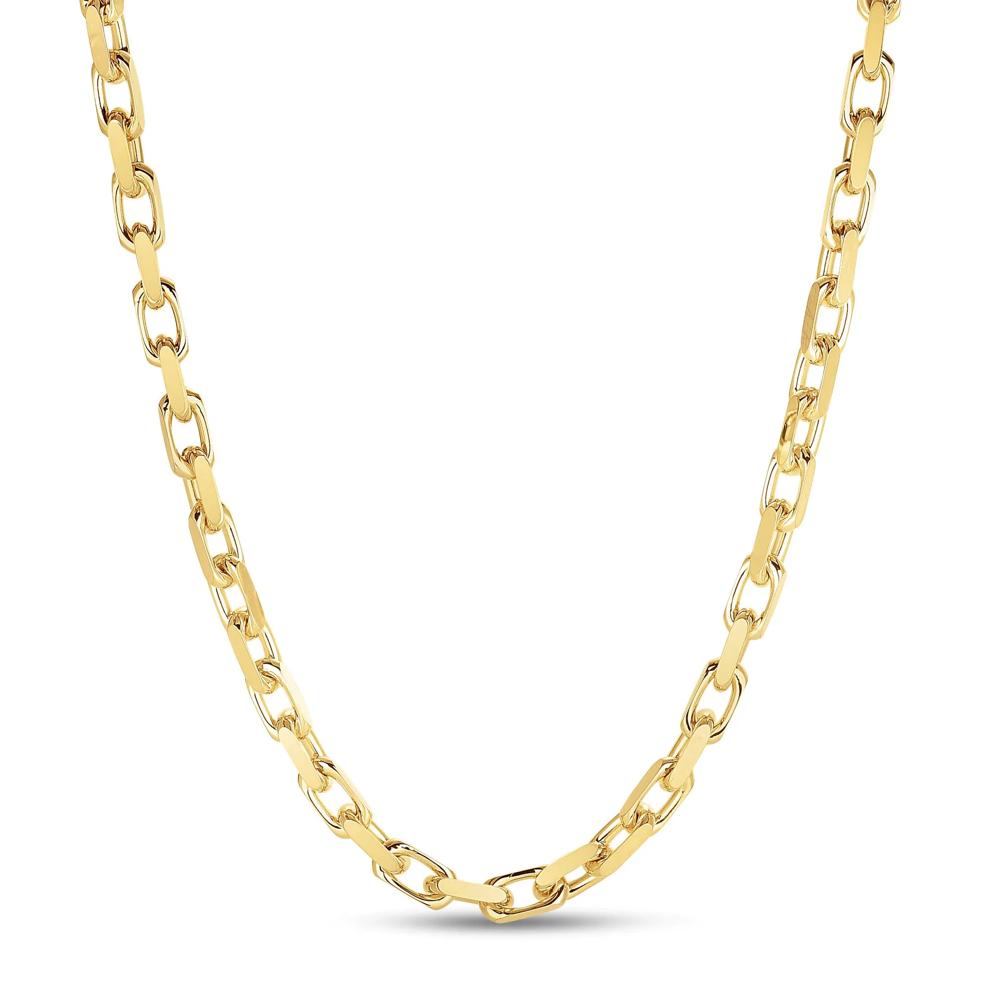 Solid French Cable Link Chain in 14K Yellow Gold, 24" – Image 1 of 3