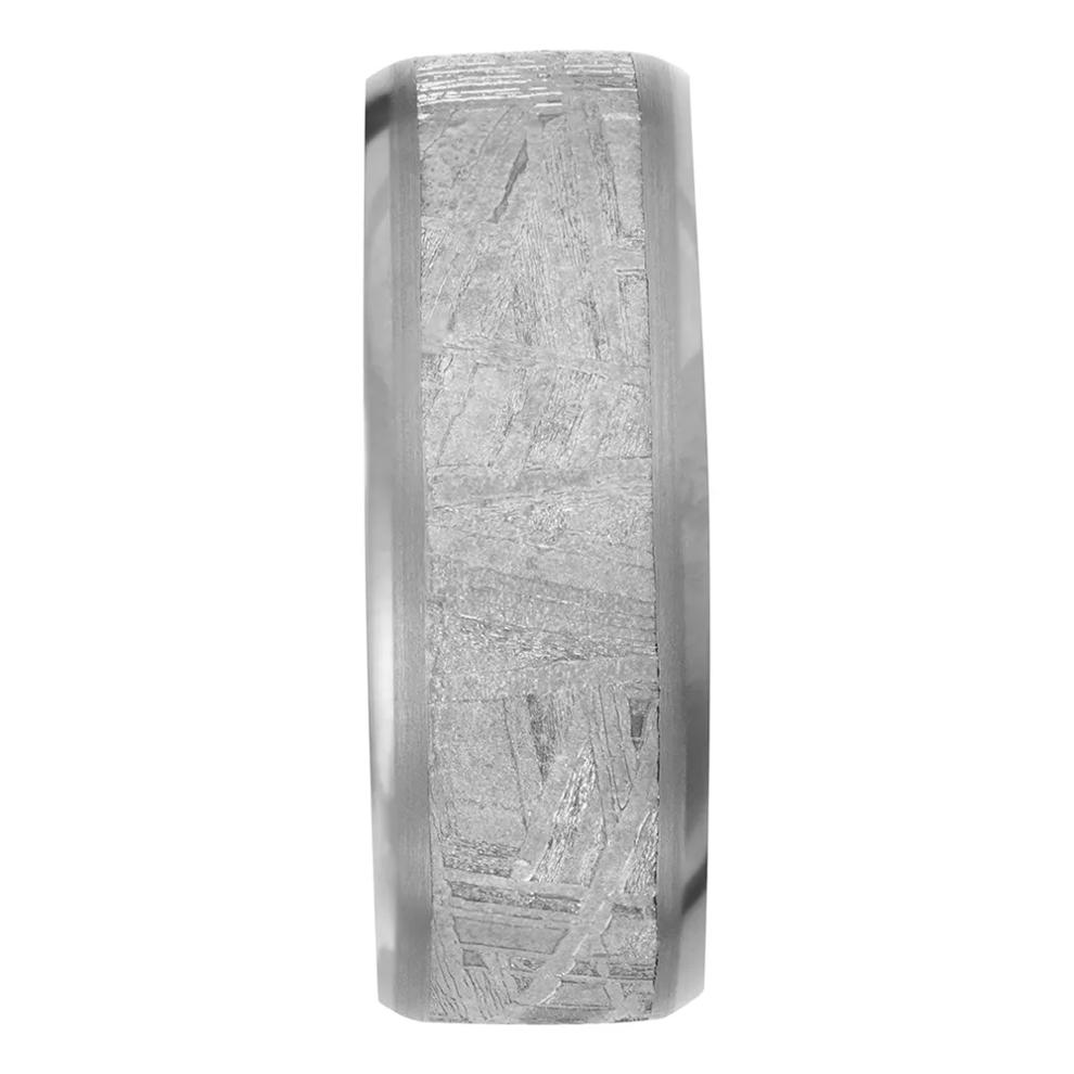 Men&rsquo;s Meteorite Wedding Band in Tantalum, 8mm – Image 3 of 4