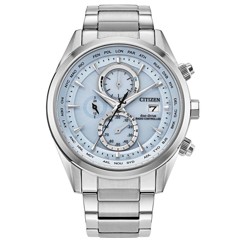 Men&#39;s Radio Control AT8260 Watch in Stainless Steel, 43MM – Image 1 of 3