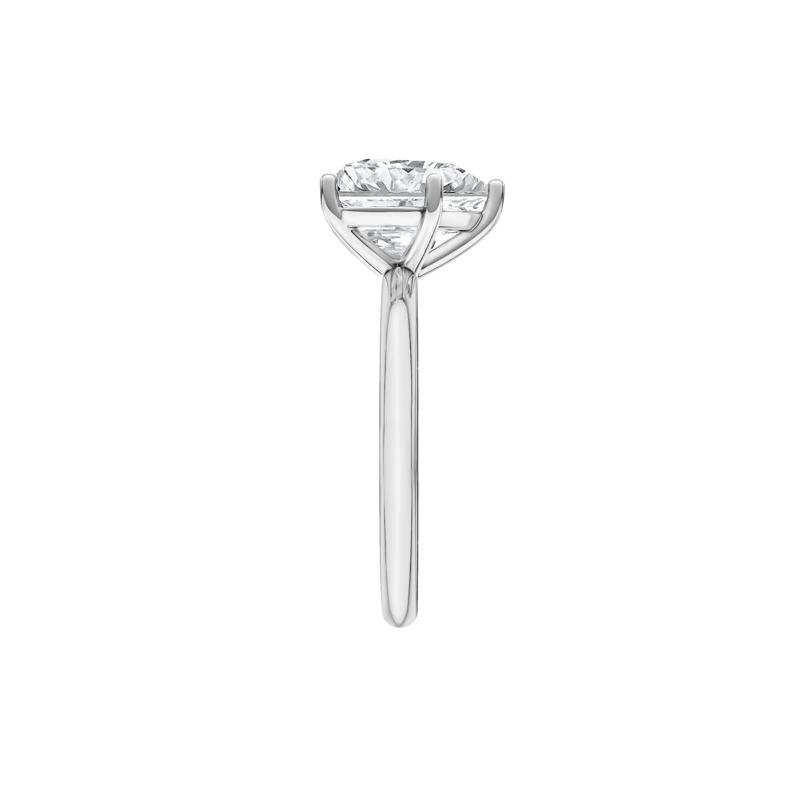 Lab Grown Diamond Heart-Shaped Solitaire Ring in 14K White Gold &#40;3 ct.&#41; – Image 2 of 4