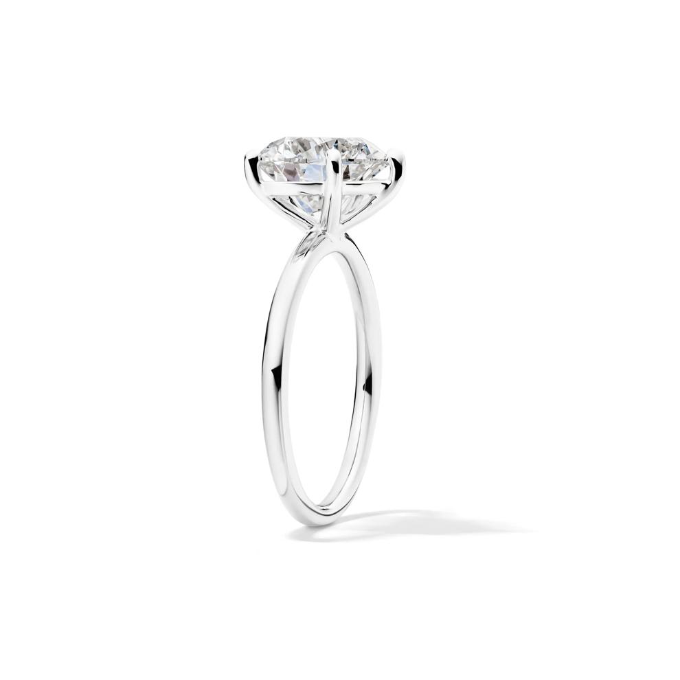 Lab Grown Diamond Heart-Shaped Solitaire Ring in 14K White Gold (3 ct.) – Image 2 of 4