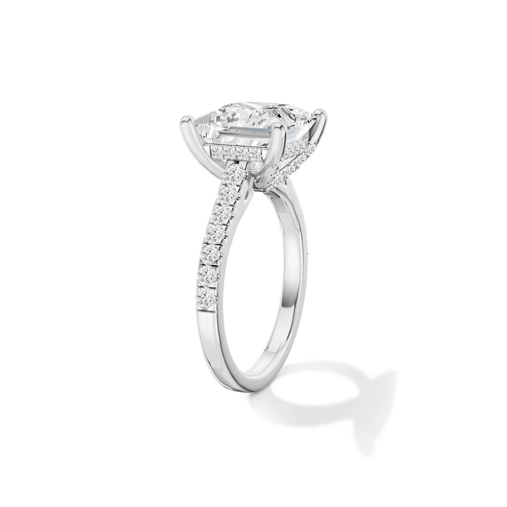 Noreen Lab Grown Diamond Princess-Cut Center Engagement Ring in Platinum (4 1/2 ct. tw.) – Image 3 of 4