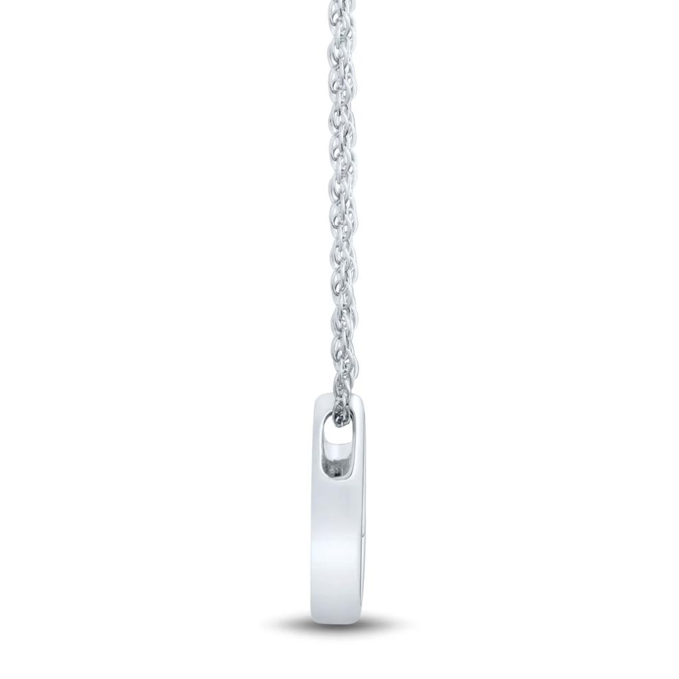 Lab Grown Diamond Open Drop Pendant in 10K White Gold (1/4 ct. tw.) – Image 2 of 3