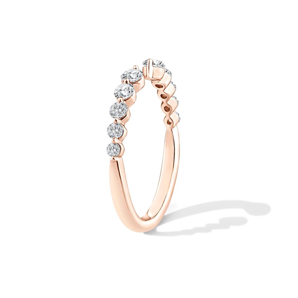 Lab Grown Diamond Open Cuff Anniversary Band in 14K Rose Gold (1/2 ct. tw.) – Image 3 of 4