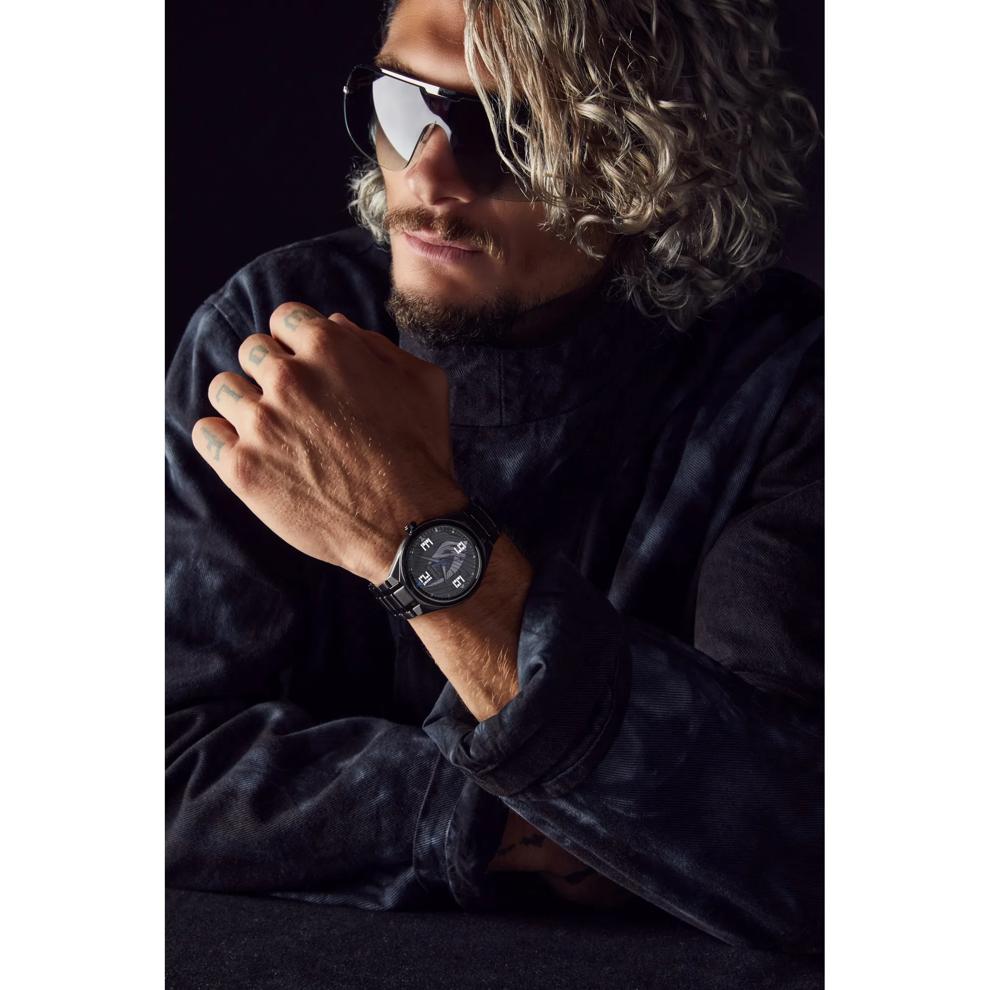 Men's Mandalorian Watch in Black Ion-Plated Stainless Steel, 40MM – Image 4 of 4