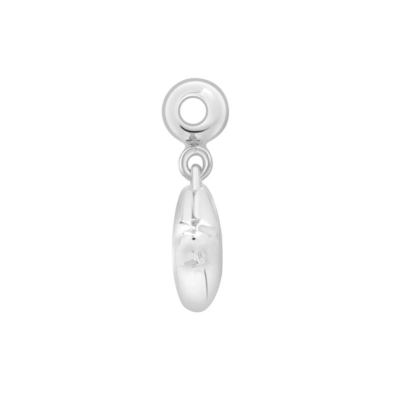 Diamond Accent Puff Star Bead Charm in Sterling Silver – Image 2 of 3