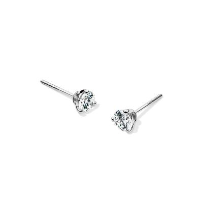 Lab Grown Diamond Martini Stud Earrings in 14K White Gold (1/2 ct. tw.)