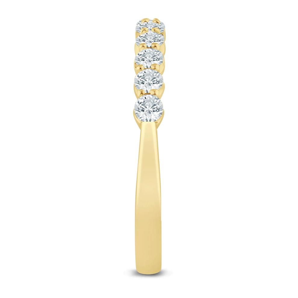 Diamond Shared Prong Wedding Band in 14K Yellow Gold (1/2 ct. tw.) – Image 3 of 3