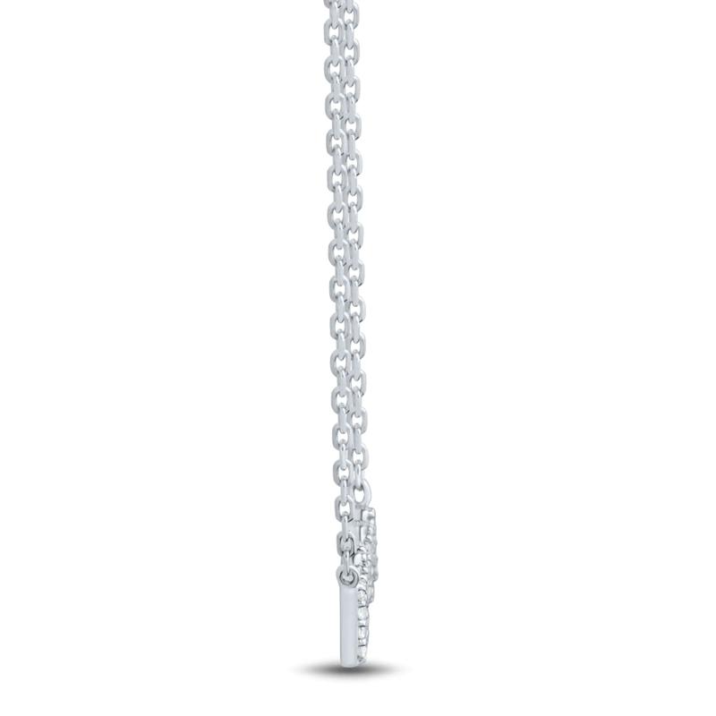 Diamond MAMA Necklace in 10K White Gold &#40;1/10 ct. tw.&#41; – Image 2 of 3
