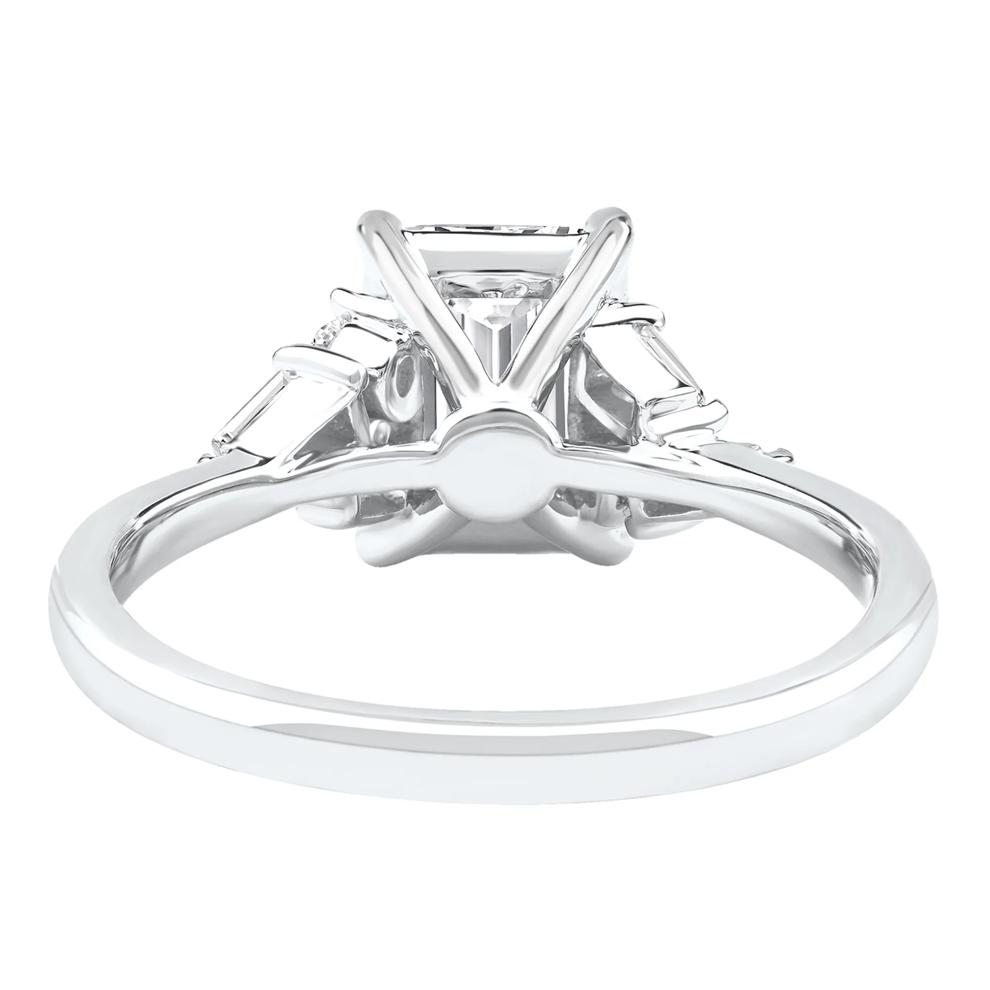 Lyla Lab Grown Diamond Emerald-Cut Engagement Ring in 14K White Gold (2 1/4 ct. tw.) – Image 4 of 5