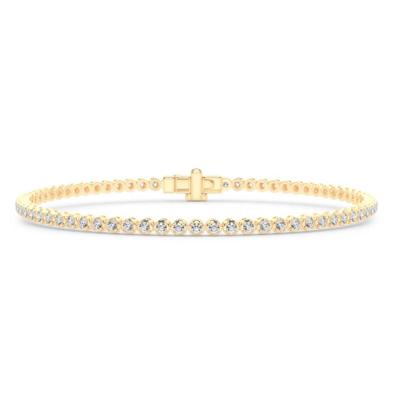 Diamond Tennis Bracelet in 10K Yellow Gold &#40;7/8 ct. tw.&#41; – Image 1 of 4