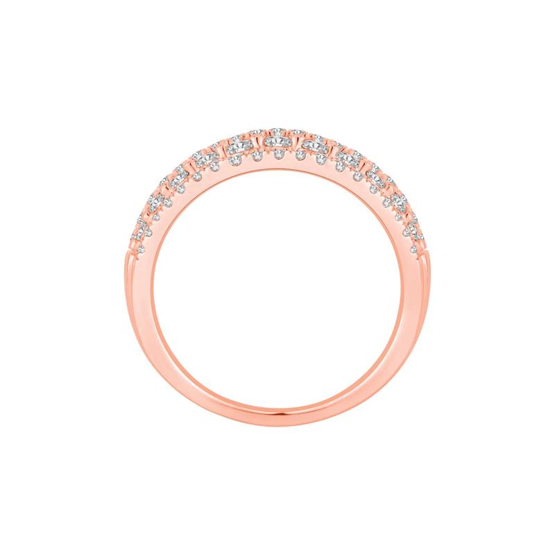 Diamond Five-Row Anniversary Band in 10K Rose Gold &#40;1 ct. tw.&#41; – Image 2 of 3
