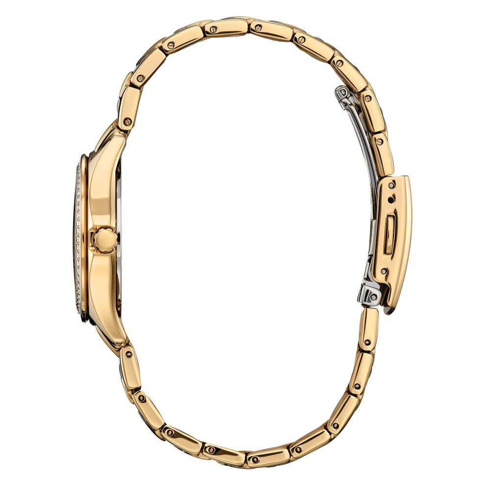 Ladies' Crystal Watch in Gold-Tone Stainless Steel, 30MM – Image 2 of 3