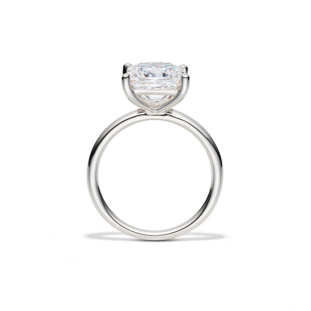 Lab Grown Diamond Princess-Cut Solitaire Engagement Ring in 14K White Gold (4 ct.) – Image 2 of 4