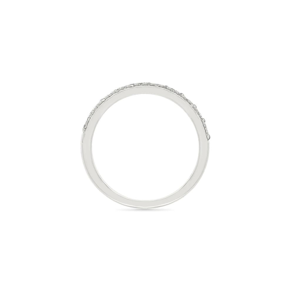 Black &amp; White Diamond Double Row Ring in Sterling Silver (1/2 ct. tw.) – Image 2 of 4