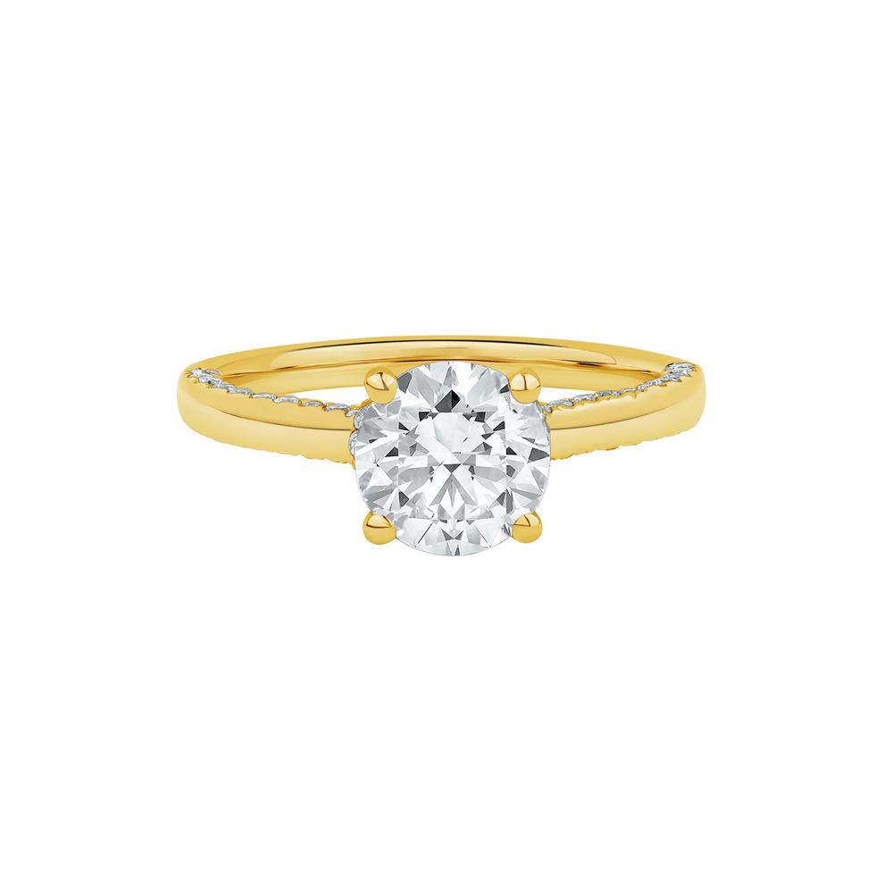 Abigail Lab Grown Diamond Engagement Ring in 14K Yellow Gold (2 ct. tw.) – Image 1 of 5
