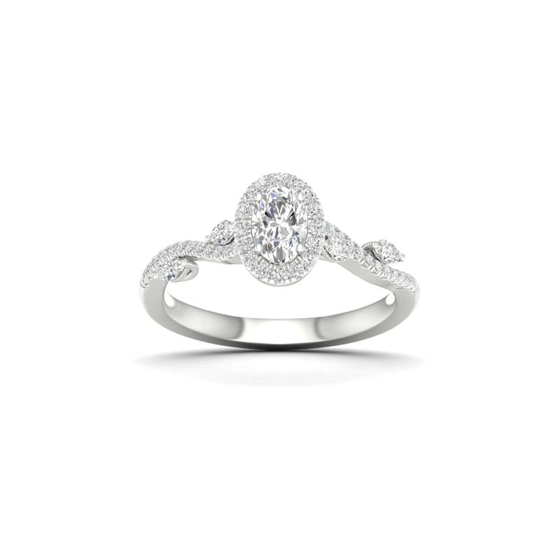 3/4 ct. tw. Diamond Engagement Ring in 14K White Gold – Image 4 of 6