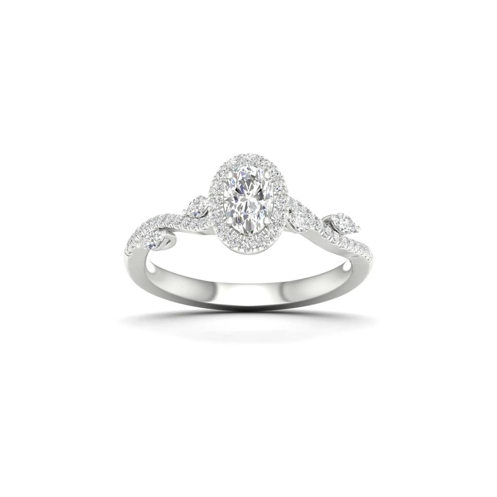 3/4 ct. tw. Diamond Engagement Ring in 14K White Gold – Image 4 of 6