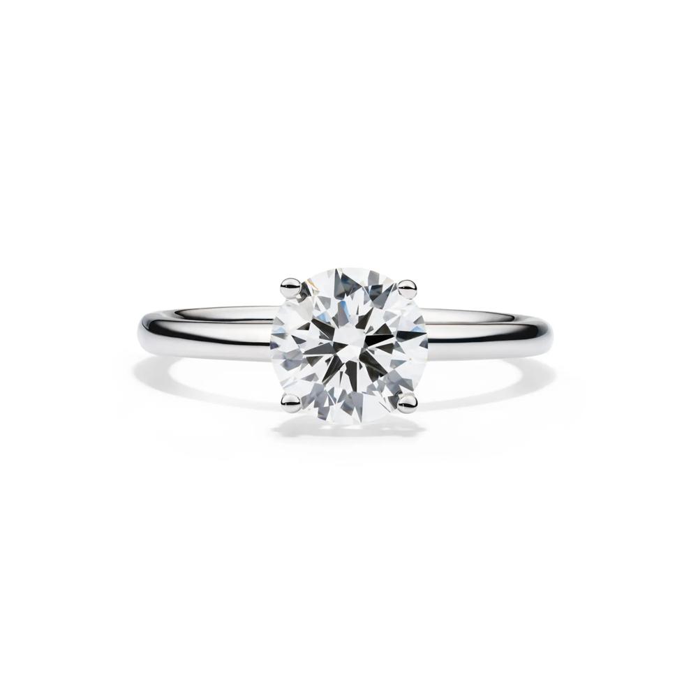 Lab Grown Diamond Solitaire Round Engagement Ring in 14K White Gold (1 1/2 ct.) – Image 1 of 4