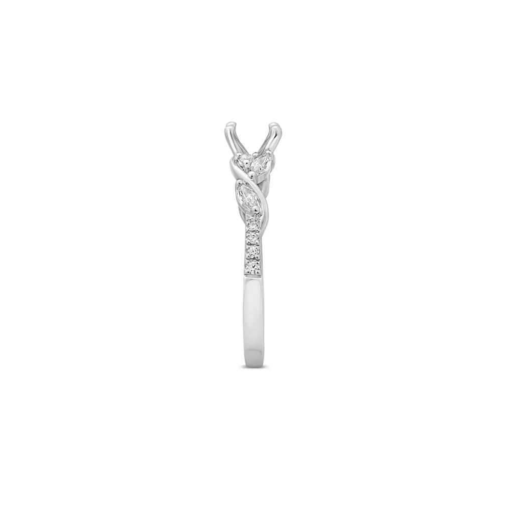 1/3 ct. tw. Diamond Semi-Mount Engagement Ring in 14K Gold (Setting Only) – Image 6 of 6