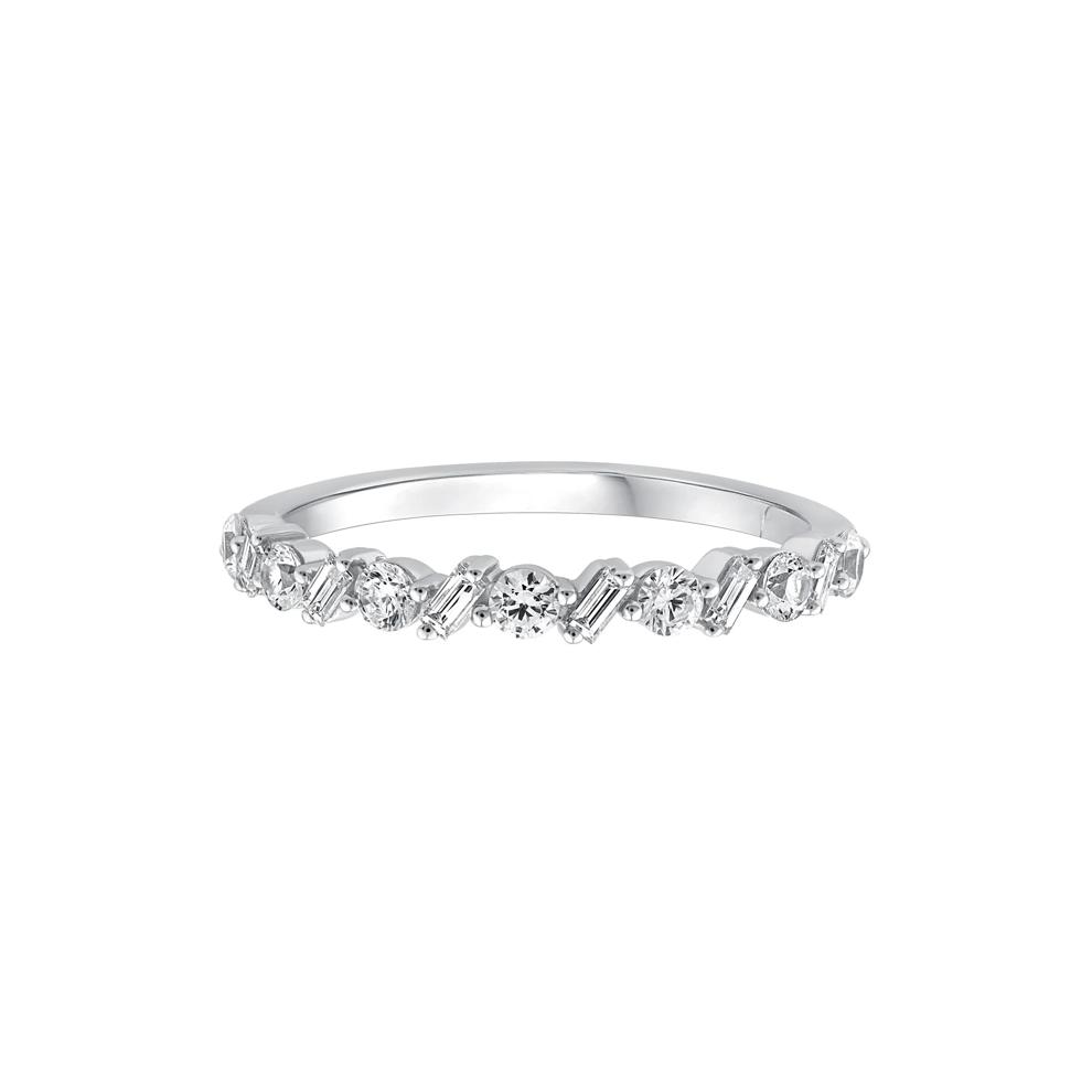 Lab Grown Diamond Band in 10K White Gold (1/2 ct. tw.) – Image 1 of 3