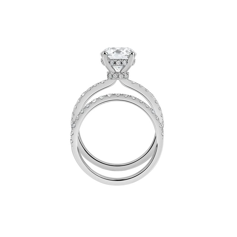 Charlotte Lab Grown Diamond Engagement Ring in 14K White Gold &#40;2 3/4 ct. tw.&#41; – Image 2 of 5