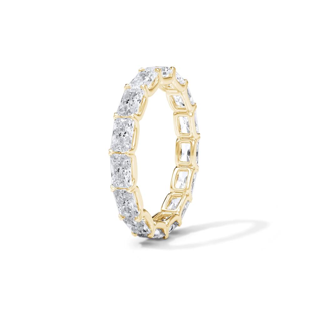 Lab Grown Diamond East-West U-Prong Eternity Band in 14K Yellow Gold (3 ct. tw.) – Image 3 of 4