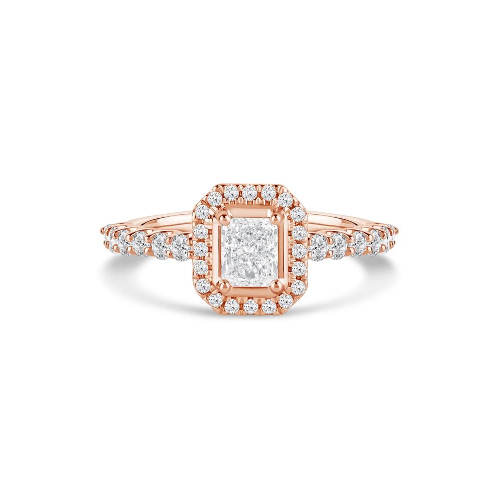 Radiant-Cut Diamond Engagement Ring in 14K Rose Gold (1 ct. tw.) – Image 1 of 4