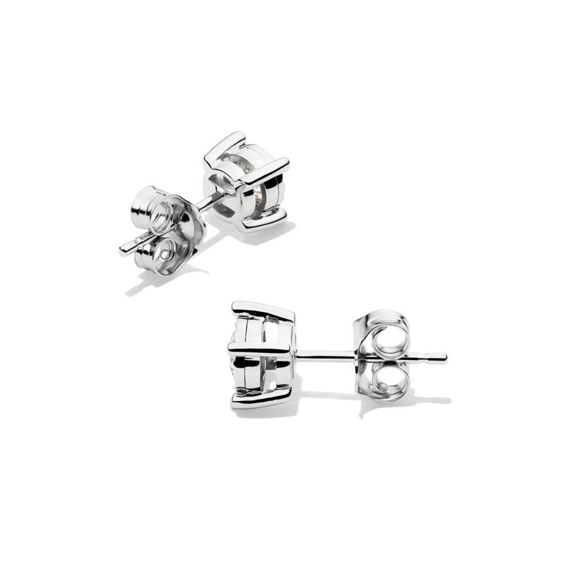 Lab Grown Diamond Round Illusion Stud Earrings in 10K White Gold &#40;1/3 ct. tw.&#41; – Image 2 of 2
