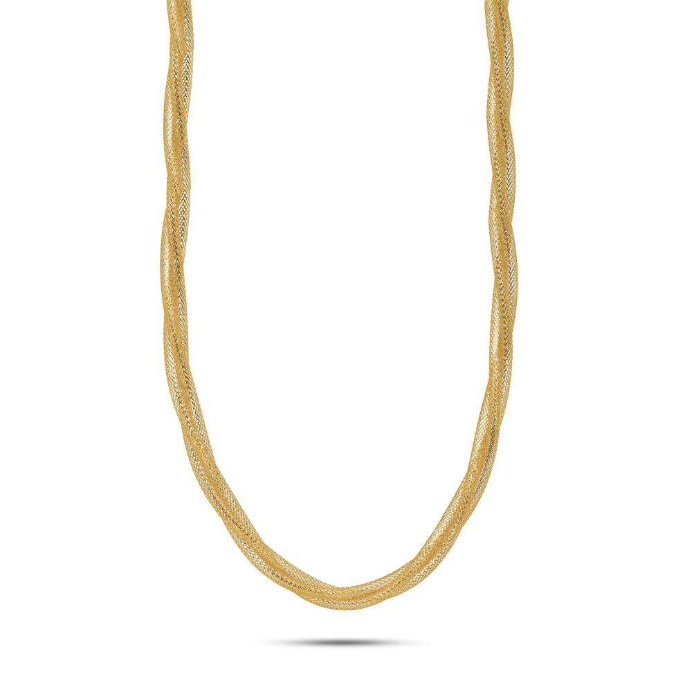Mesh Chain in 14K Yellow Gold, 3.8mm, 17" – Image 1 of 4