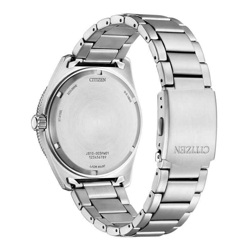 Gents Eco-Drive Watch in Stainless Steel – Image 3 of 3