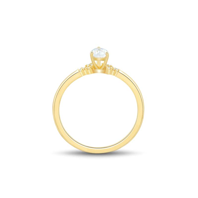 Lab Grown Diamond Promise Ring in 10K Yellow Gold &#40;3/8 ct. tw.&#41; – Image 2 of 3