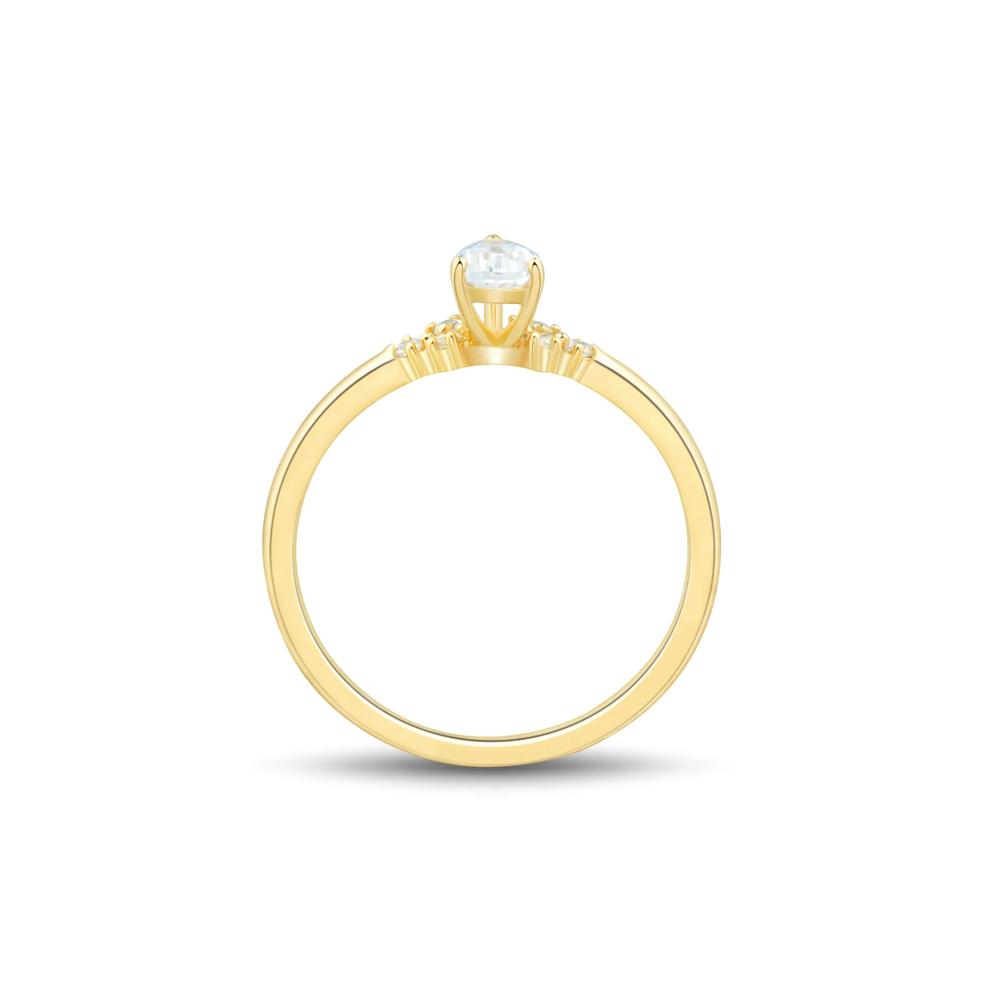 Lab Grown Diamond Promise Ring in 10K Yellow Gold (3/8 ct. tw.) – Image 2 of 3