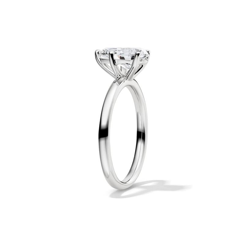 Lab Grown Diamond Pear-Shaped Solitaire Engagement Ring in Platinum &#40;1 1/2 ct.&#41; – Image 3 of 4